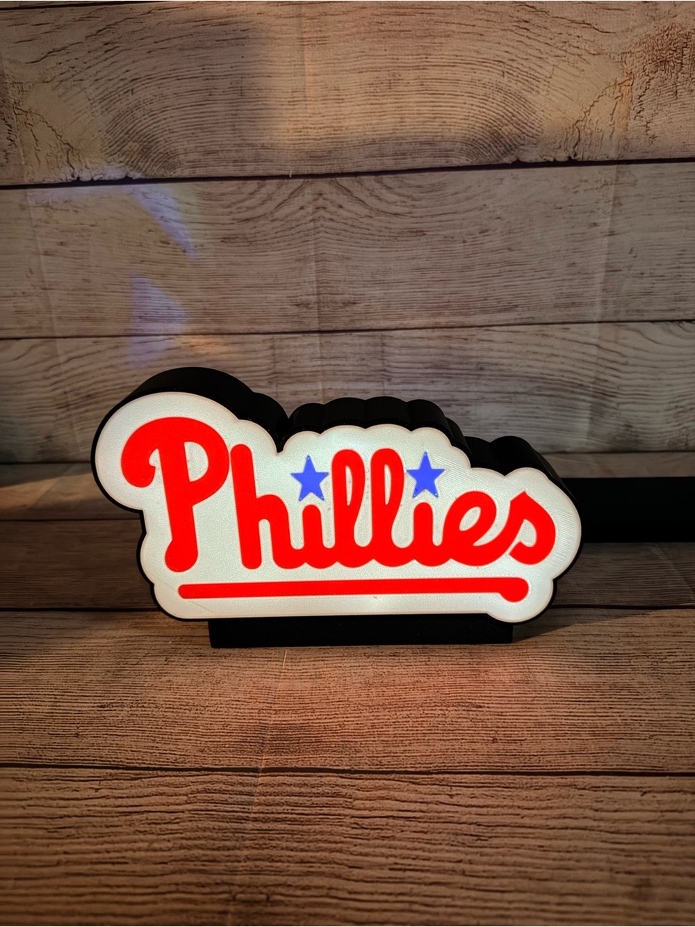 Phillies LED Team Sign Multicolor with Remote - Picture 7 of 8